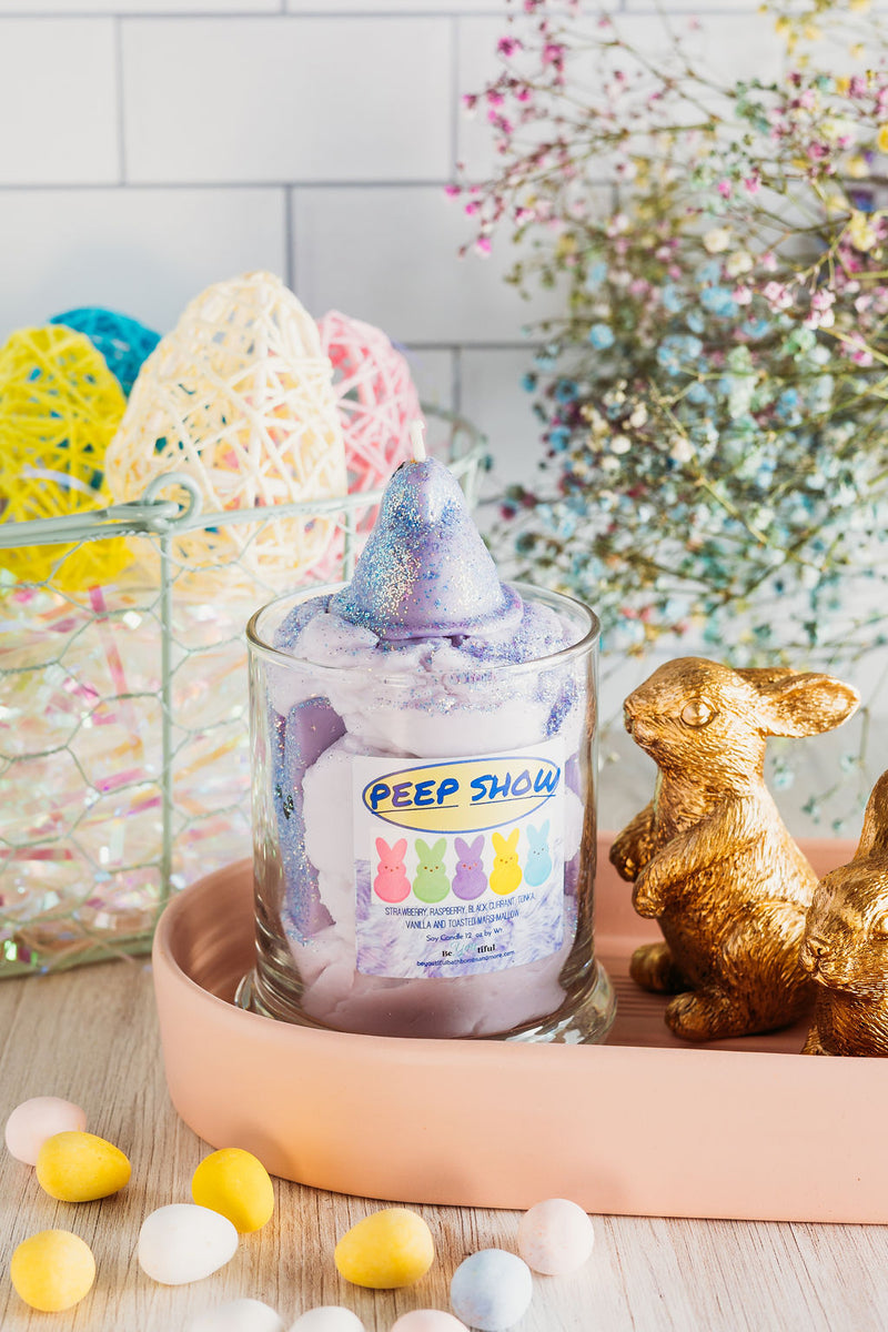 Purple Peep Dessert Candle