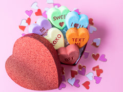 Conversation Hearts Valentine Bath Bombs