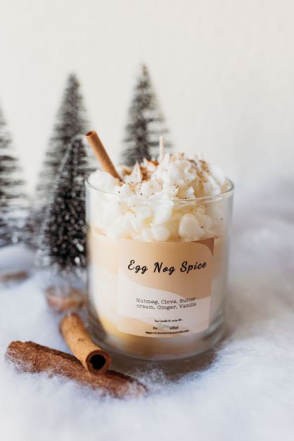 Egg Nog Spice Dessert Candle